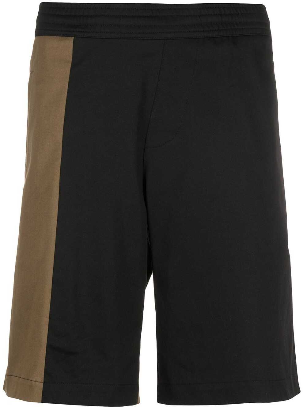 Neil Barrett Two Tone Oversized Workwear Shorts Beige