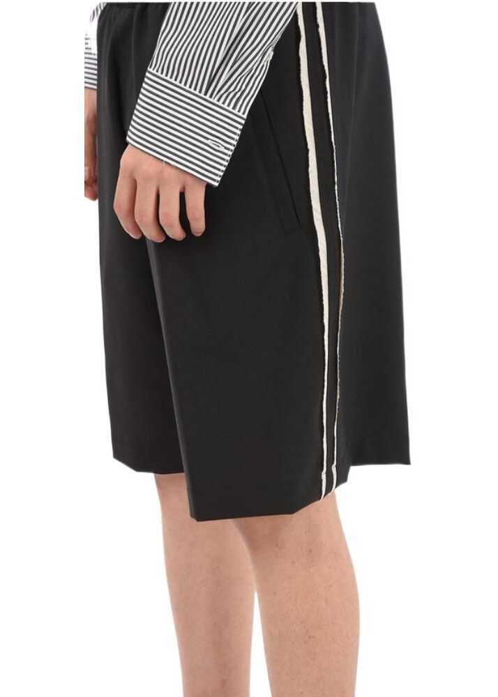 Pantaloni scurti Neil Barrett Drawstring Shorts Black Barbati (BM 8932334) 3