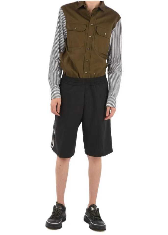 Pantaloni scurti Neil Barrett Drawstring Shorts Black Barbati (BM 8932334) 4