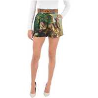 Pantaloni scurti Couture Lurex Pull Them Shorts With Studs Femei