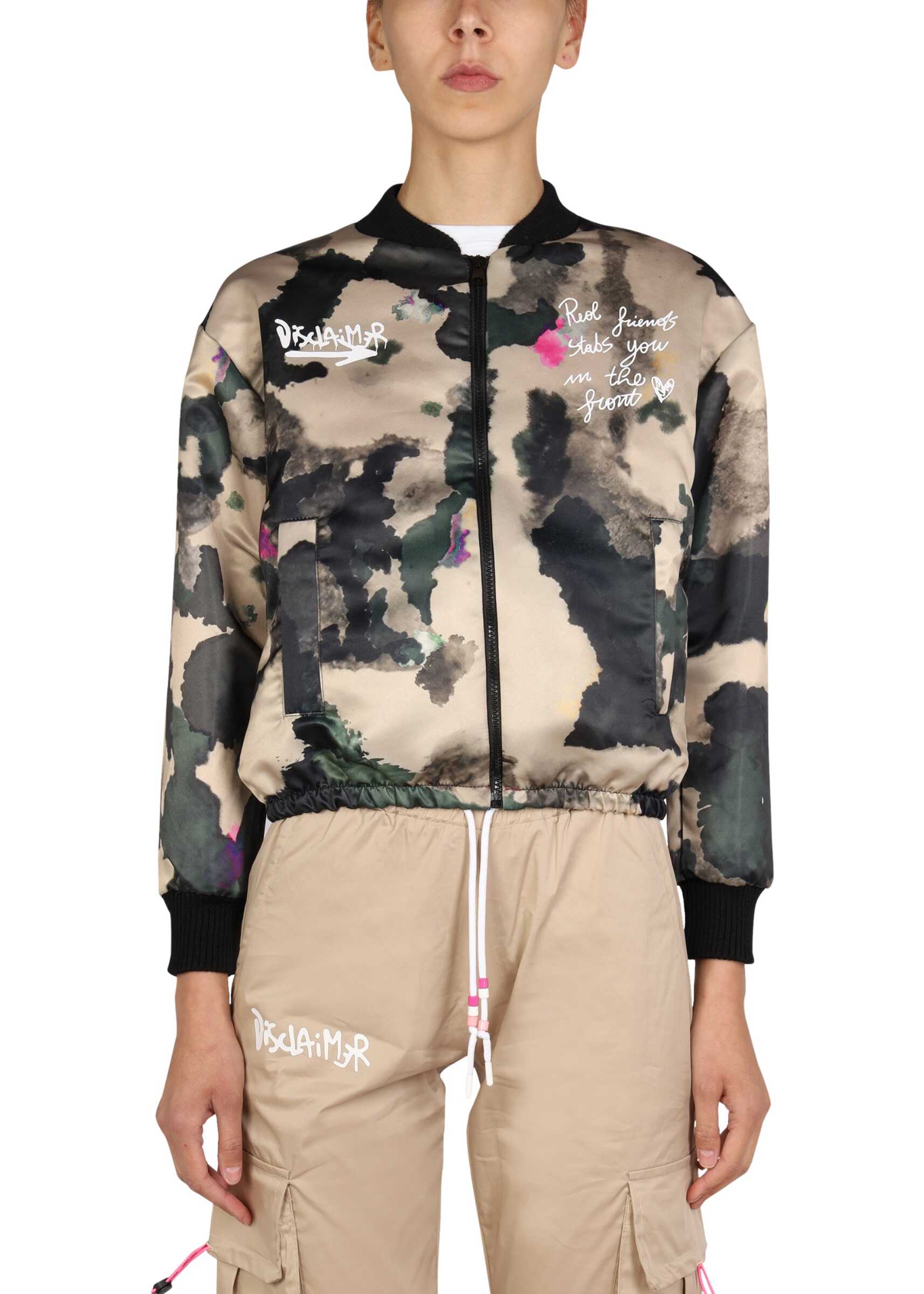 Disclaimer Jacket With Camouflage Print MULTICOLOUR image