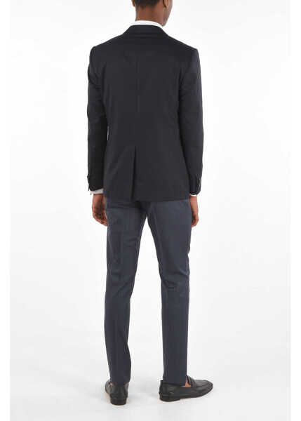 Costume CORNELIANI Virgin Wool Cerim.academy 3 Piece Waistcoat Suit With Stripe Blue Barbati (BM 8934668) 4