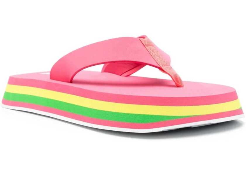 Slapi MSGM Thong Sandals FUCHSIA Femei (BM 8934875) 2