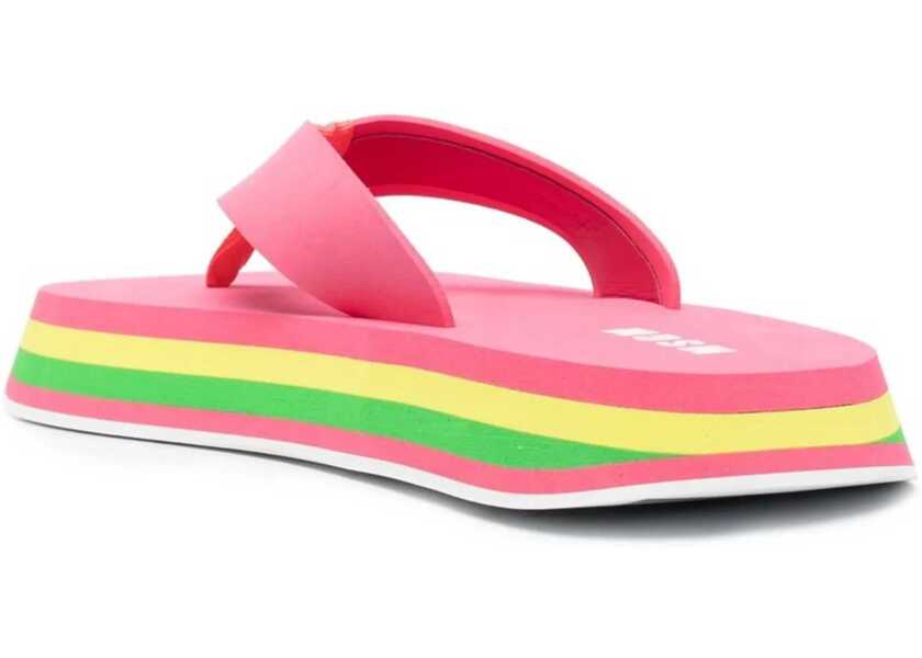 Slapi MSGM Thong Sandals FUCHSIA Femei (BM 8934875) 3