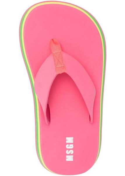 Slapi MSGM Thong Sandals FUCHSIA Femei (BM 8934875) 4