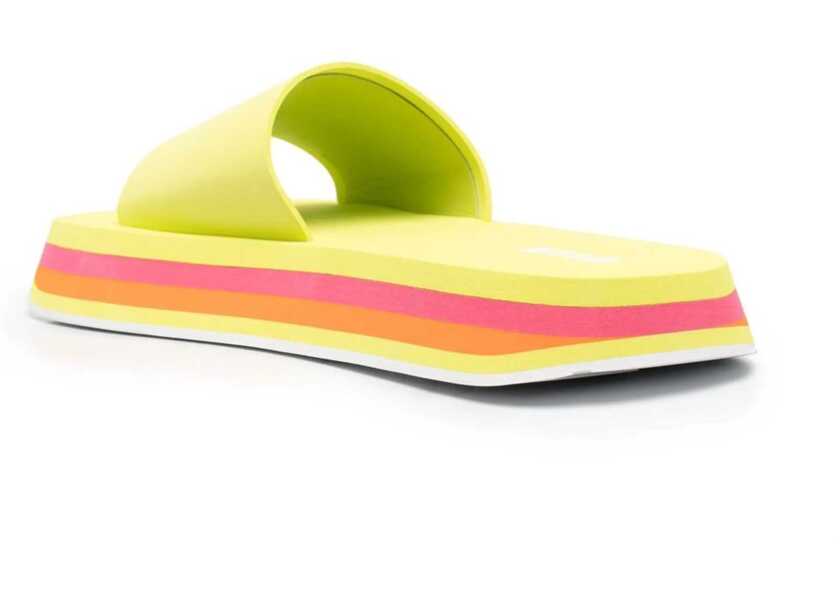 Papuci MSGM Slide Platform Sandals YELLOW Femei (BM 8934884) 3