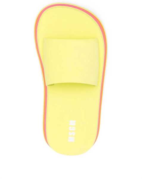 Papuci MSGM Slide Platform Sandals YELLOW Femei (BM 8934884) 4