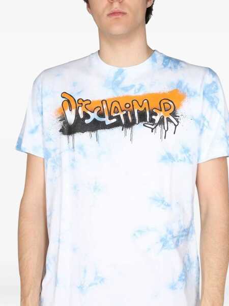 Tricouri Disclaimer Logo Print T-Shirt AZURE Barbati (BM 8936267) 4