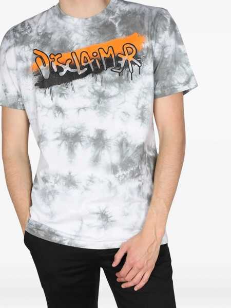 Tricouri Disclaimer Logo Print T-Shirt GREY Barbati (BM 8936270) 3