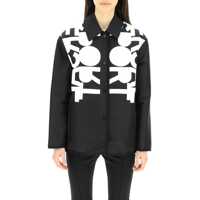 Jachete Nylon Coach Jacket With Lettering Print Femei