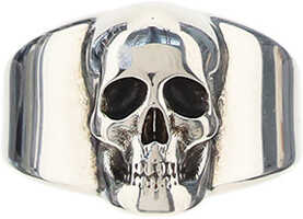 Alexander McQueen Skull Ring A.SILVER image