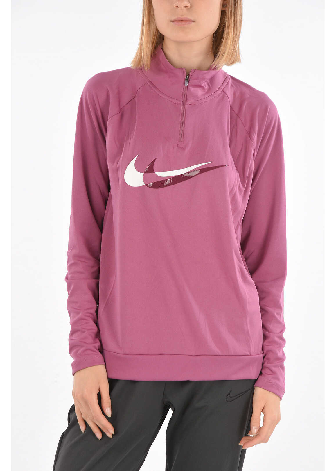 Nike Turtleneck Dry Fit Sweatshirt Pink