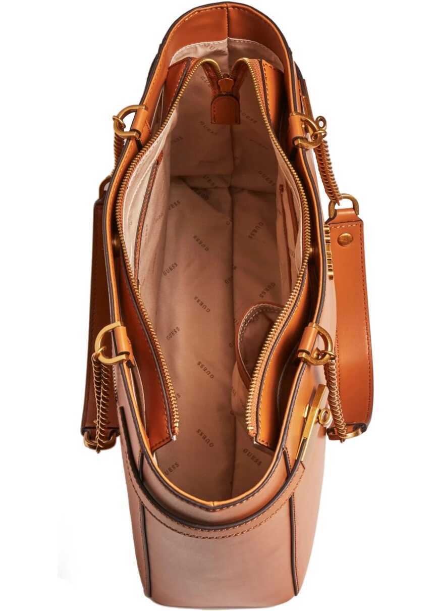 Genti de mana GUESS Zadie Girlfriend Tote Brown Femei (BM 8943659) 5
