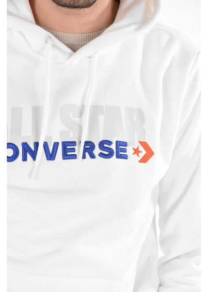 Bluze de trening Converse All Star Printed Hoodie White Barbati (BM 8943764) 3