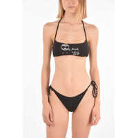 Costume de baie 2 piese Bandeau Karl & Choupette Bikini Top With Studs Femei