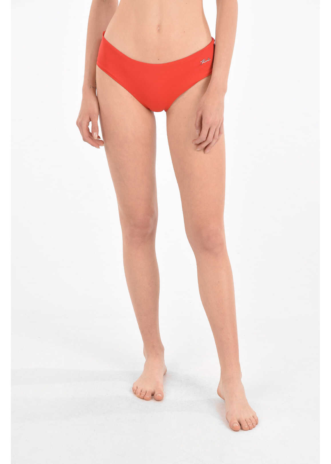 Karl Lagerfeld V Karl & Choupette Slip Swimsuit With Logo Red