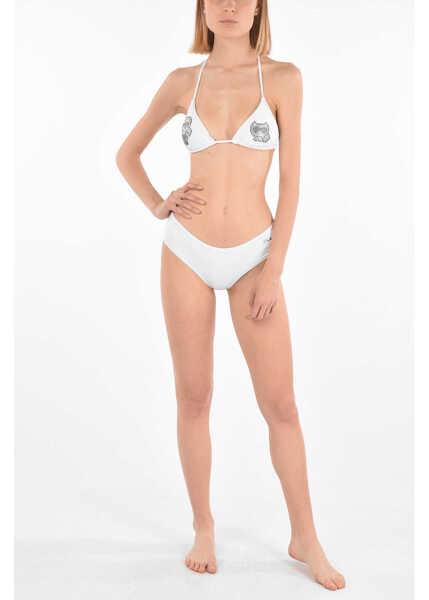Bikini Karl Lagerfeld V Karl & Choupette Slip Swimsuit With Logo White Femei (BM 8945156) 3