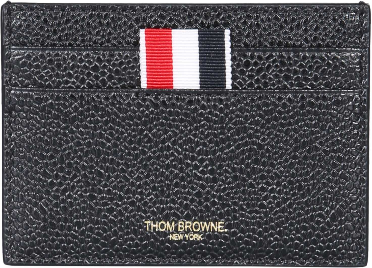 Thom Browne 4-Bar Card Holder BLACK