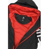Jachete pentru Baieti - Jachete Converse All Star Chuck Taylor Logo Printed Hooded Jacket Black Baieti (BM 8946380) - B-mall.ro