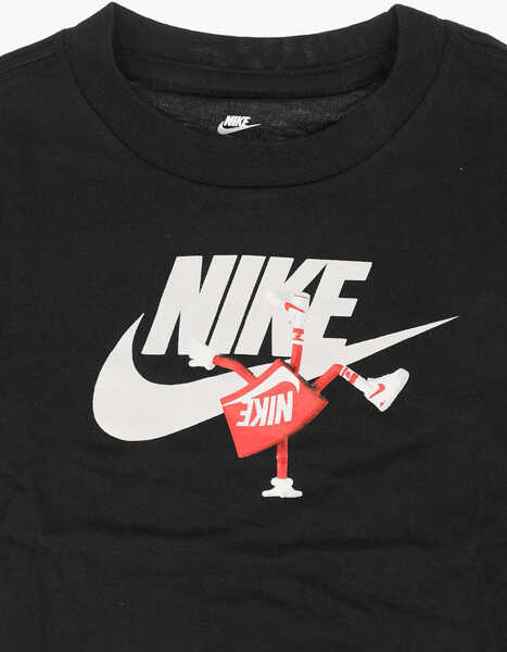 Tricouri Nike Printed T-Shirt Black Baieti (BM 8946386) 2