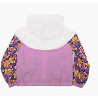 Jachete pentru Baieti - Jachete Nike Floral Printed Details Hooded Windbreaker Jacket Pink Baieti (BM 8946392) - B-mall.ro