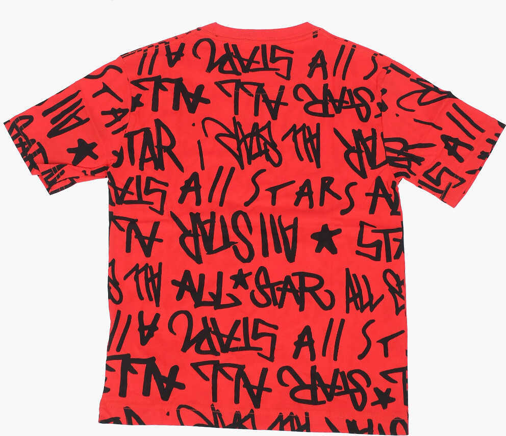 Tricouri Converse All Star Chuck All Over Printed Crew-Neck T-Shirt Black Baieti (BM 8946395) 3