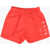 Nike Solid Color 2 Pockets Boxer Swimsuit With Drawstring Waist Red