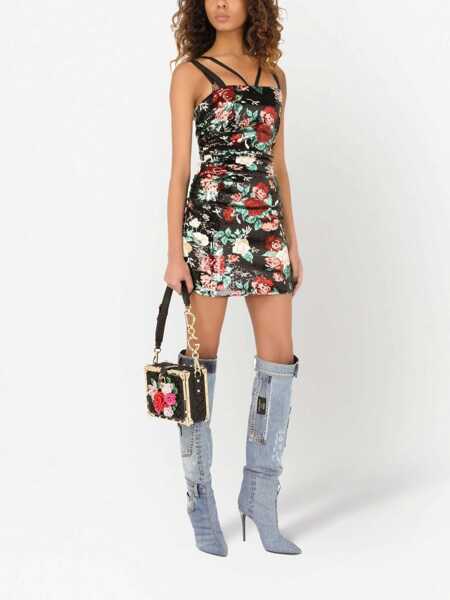 Rochii casual Dolce & Gabbana Rose Embroidery Short Dress MULTICOLOUR Femei (BM 8946632) 2