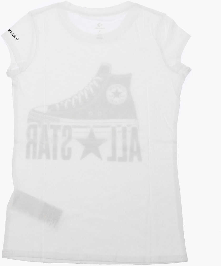 Tricouri Converse All Star Chuck Taylor Printed T-Shirt White Baieti (BM 8946722) 3