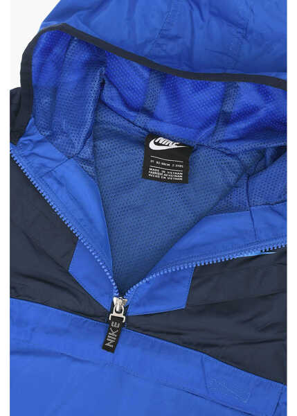 Bluze de trening Nike Hoodie Wind Breaker Jacket Blue Baieti (BM 8946731) 4