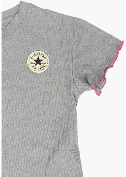 Tricouri Converse All Star Chuck Taylor Ribbed T-Shirt Gray Baieti (BM 8946743) 2