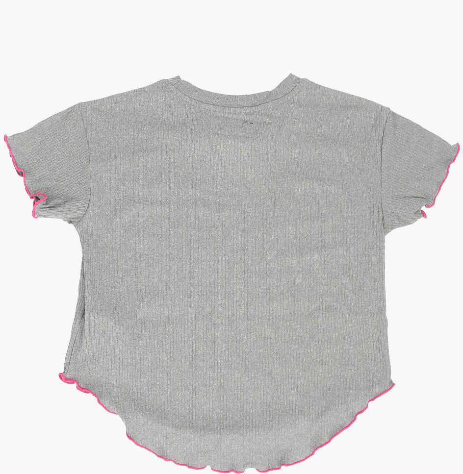 Tricouri Converse All Star Chuck Taylor Ribbed T-Shirt Gray Baieti (BM 8946743) 3