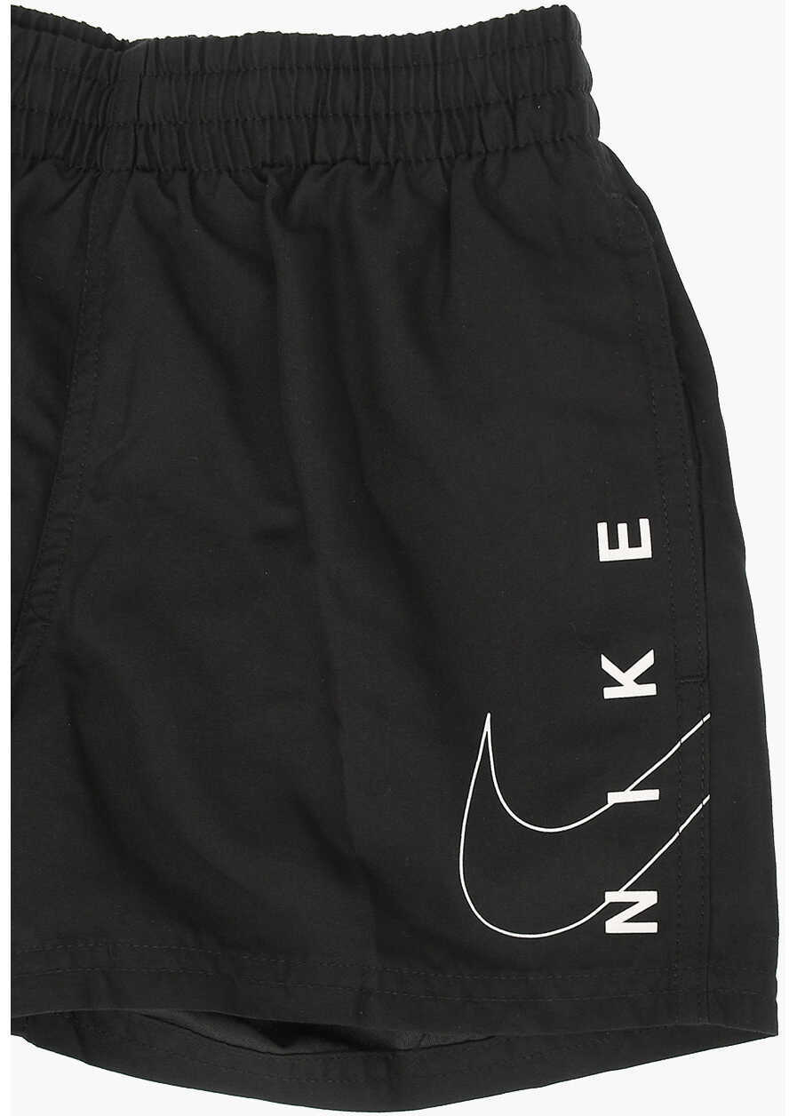 Bermude Nike Solid Color 2 Pockets Boxer Swimsuit With Drawstring Waist Black Baieti (BM 8946752) 2