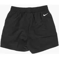 Bermude Nike pentru Baieti - Bermude Nike Solid Color 2 Pockets Boxer Swimsuit With Drawstring Waist Black Baieti (BM 8946752) - B-mall.ro