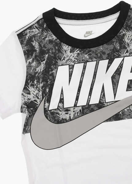 Tricouri Nike Printed T-Shirt Black & White Baieti (BM 8947328) 2