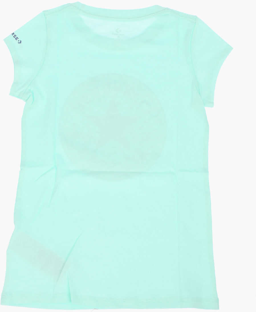 Tricouri Converse All Star Chuck Taylor Printed T-Shirt Light Blue Baieti (BM 8947337) 3