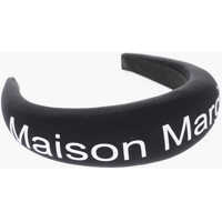 Caciuli Mm6 Logo Printed Solid Color Maxi Hairband Femei
