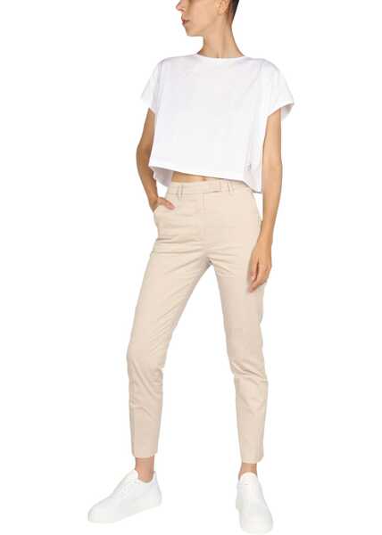 Pantaloni casual Department Five Regular Fit Pants BEIGE Femei (BM 8947781) 2