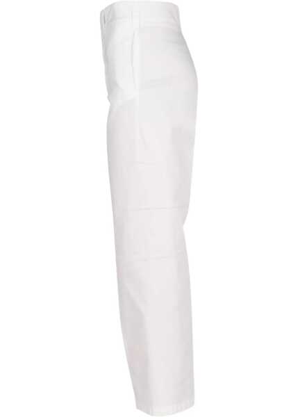 Pantaloni casual Department Five Cropped Fit Jeans WHITE Femei (BM 8947826) 4