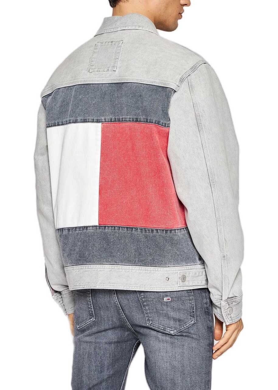 Jachete Tommy Hilfiger Archive Oversized Denim Grey Barbati (BM 8949497) 3