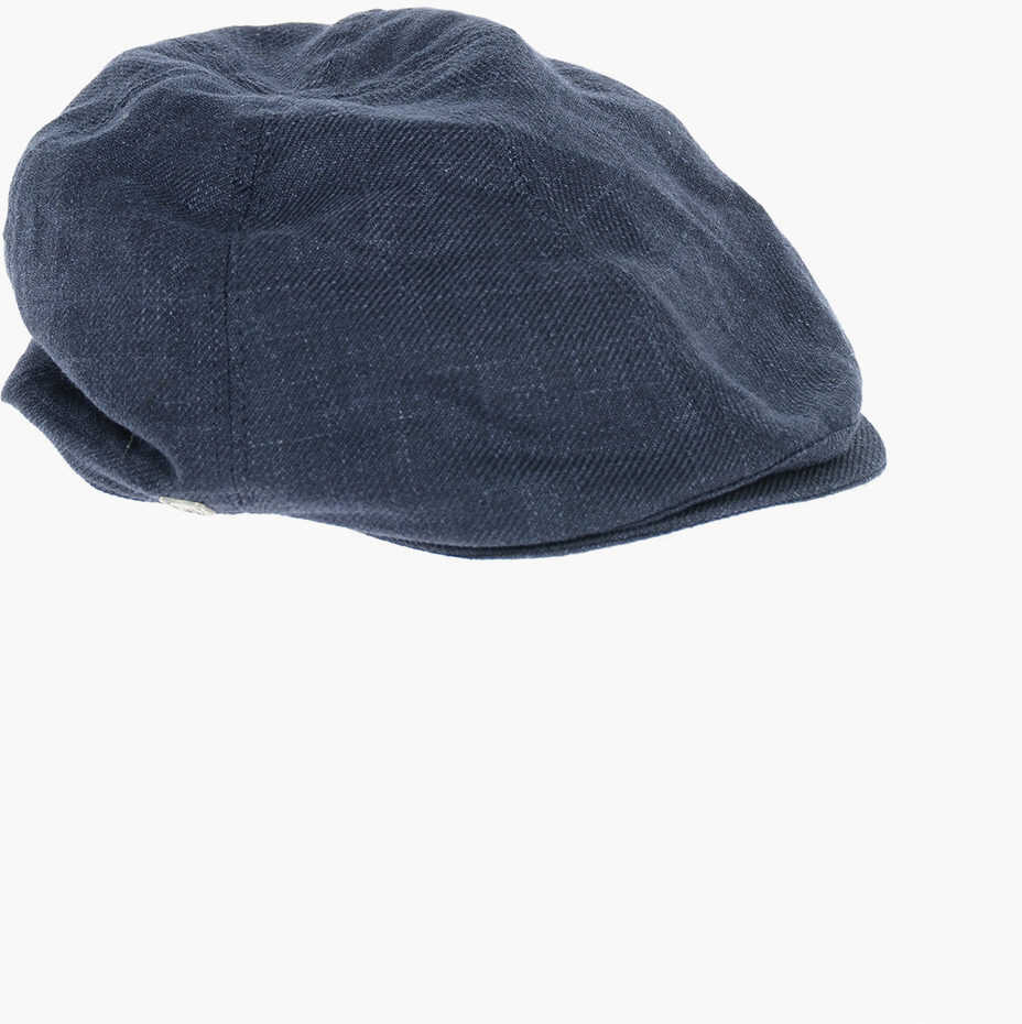 CORNELIANI Solid Color Virgin Wool Beanie Blue