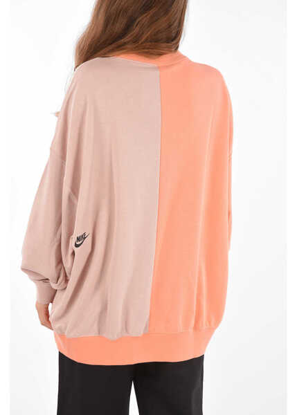 Bluze de trening Nike Logo Printed Crewneck Oversized Sweatshirt Orange Femei (BM 8954396) 2