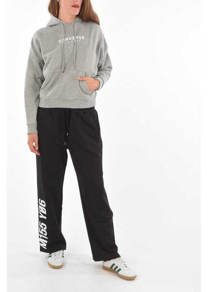 Hanorace Converse Printed Hoodie Sweatshirt Gray Femei (BM 8954801) 4