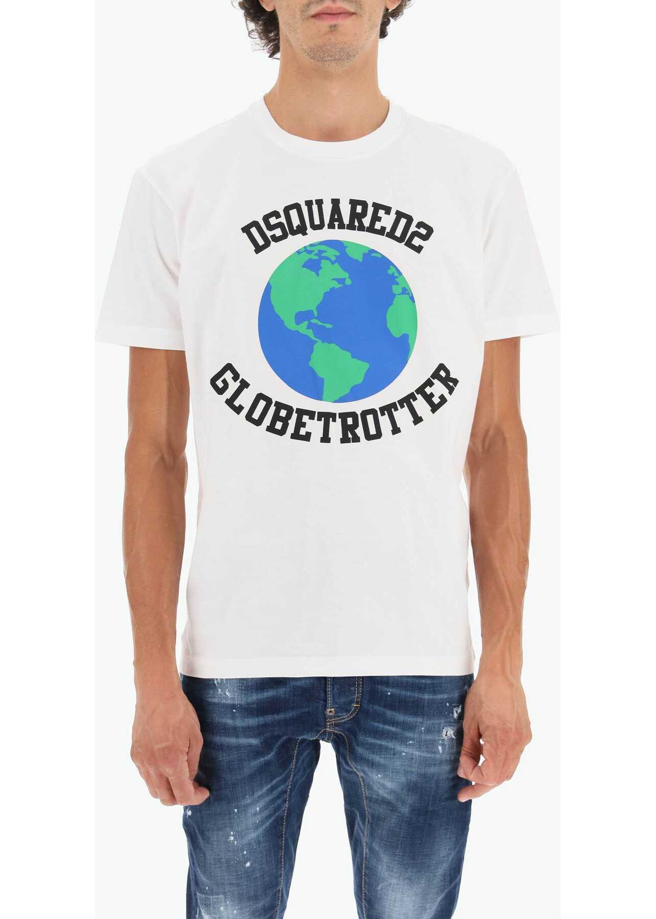 DSQUARED2 Globetrotter T-Shirt WHITE
