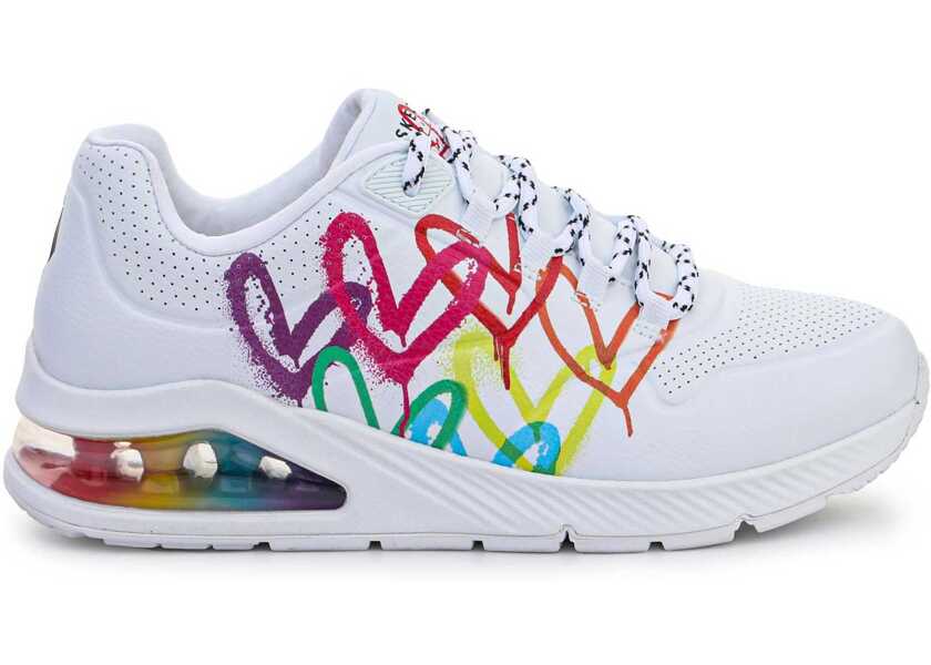 Sneakers SKECHERS Uno 2 - Floating Love White/Multicolor Femei (BM 8957126) 5