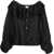 Patou Embroidery Blouse BLACK