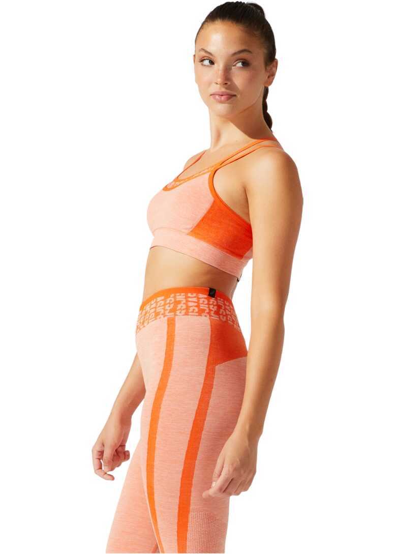 Sutiene ASICS Cropped Logo Seamless Bra Orange Femei (BM 8960954) 2