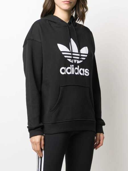 Hanorace adidas Originals adidas Trefoil Hoodie Black Femei (BM 8961575) 3