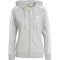 Hanorace adidas Essentials French Terry 3 Stripes FZ Hoodie Femei