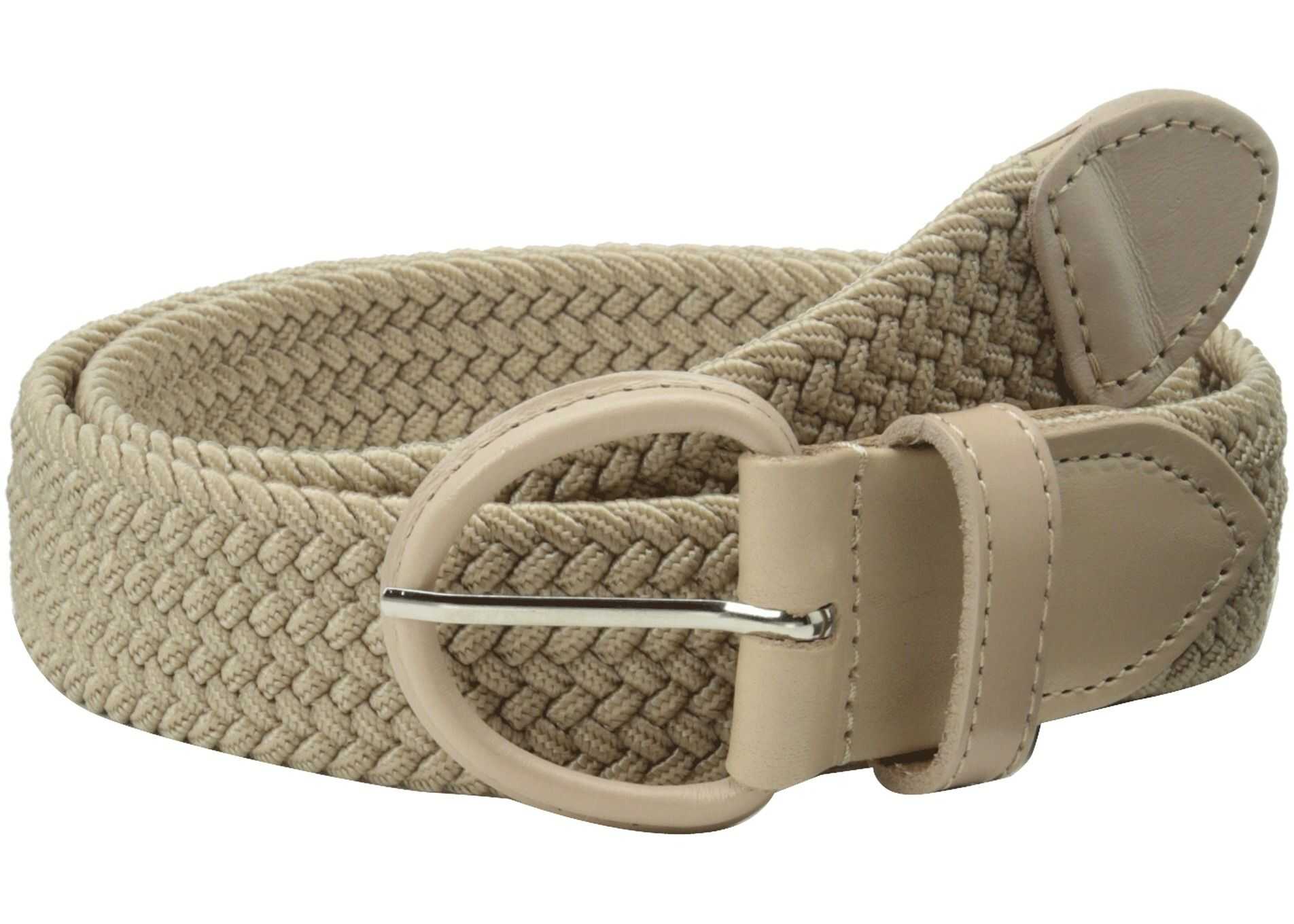 Curea Florsheim Braided Elastic Stretch Belt 35mm Khaki